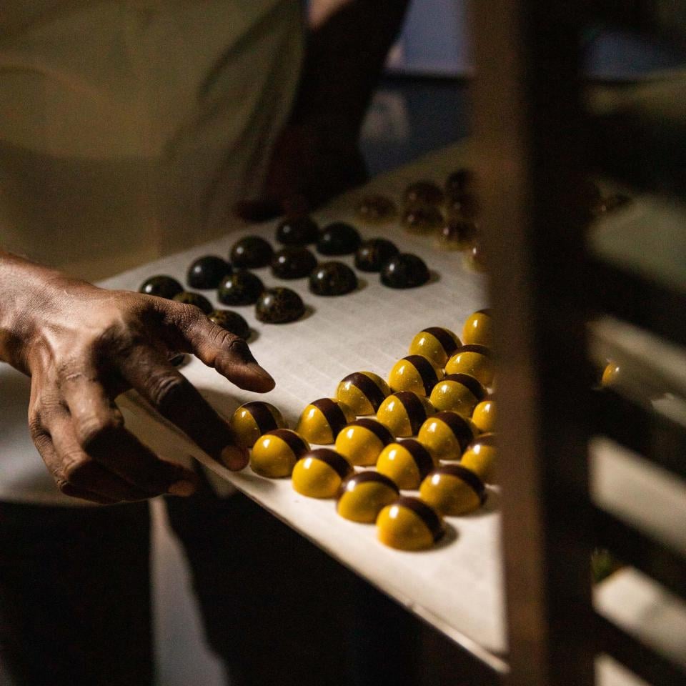 Chocolate Marking in Sugar Beach