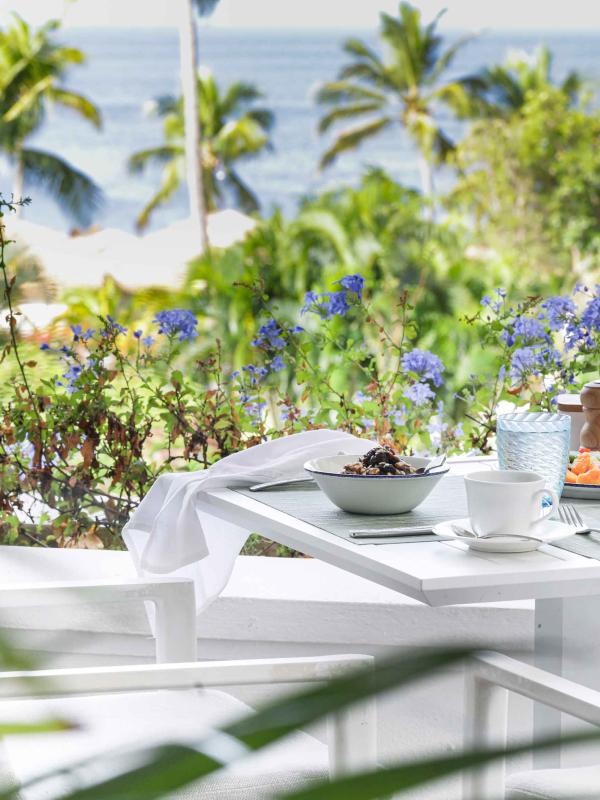 Terrace Restaurant, an outdoor dining space near the beach