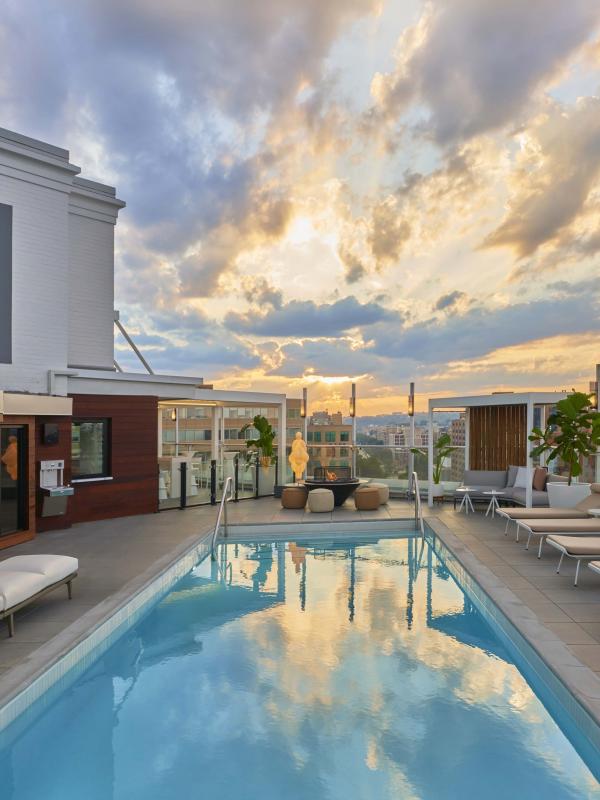 Rooftop pool at Viceroy Zena Washington DC
