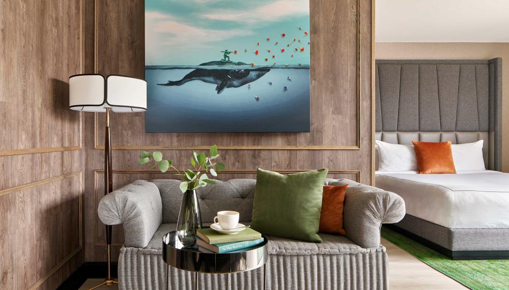 A sitting area in a room at Viceroy Washington DC