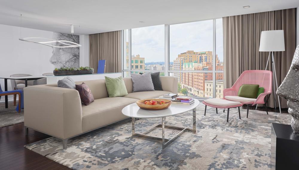 A room at Viceroy Zena Washington DC with a view of the city