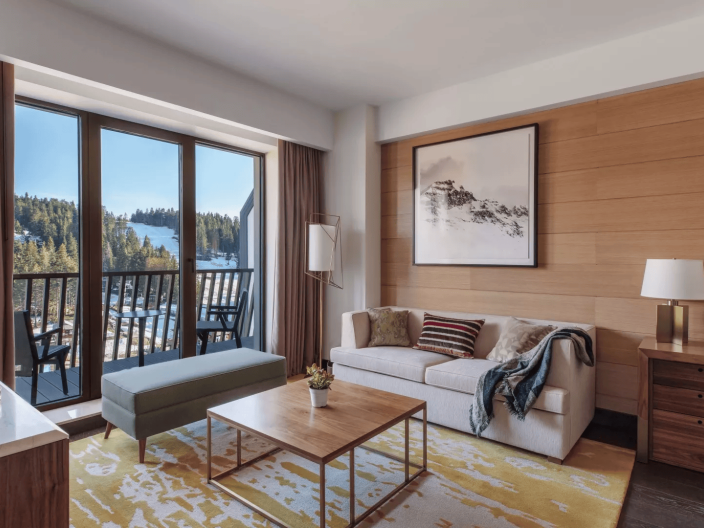 The living space of a suite at Viceroy Kopaonik Serbia
